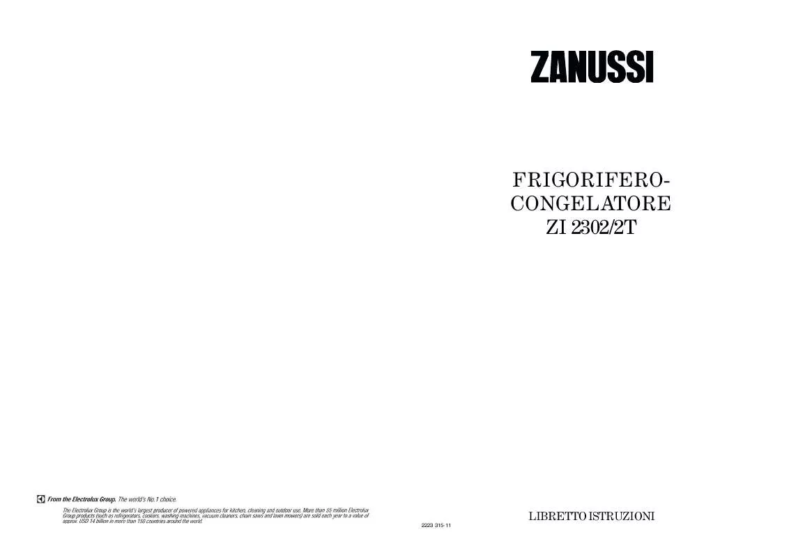 Mode d'emploi ZANUSSI ZI2302/2T