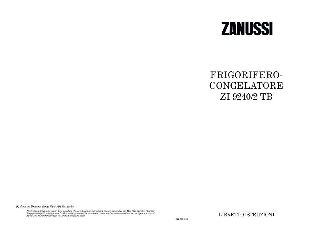 Mode d'emploi ZANUSSI ZI9240/2TB