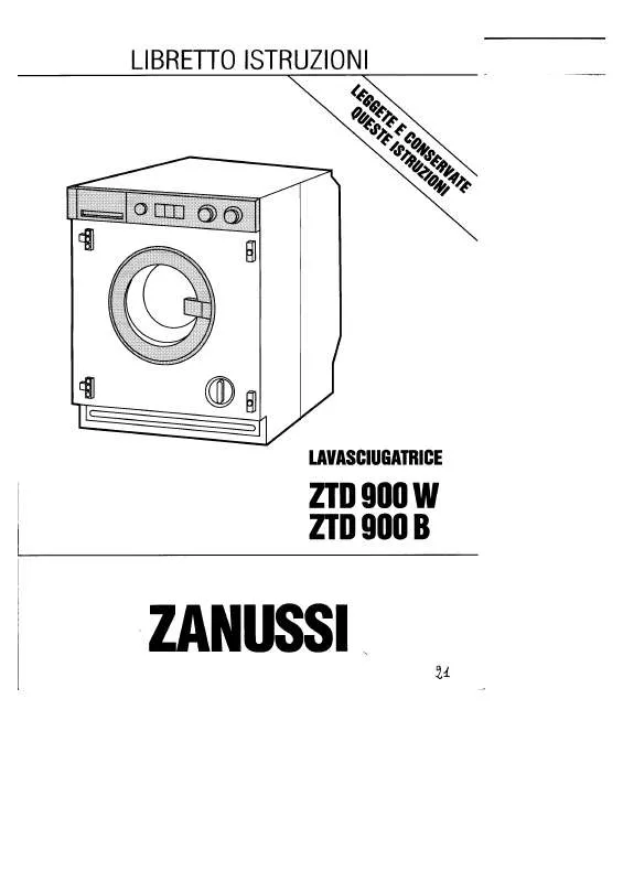 Mode d'emploi ZANUSSI ZTD900B
