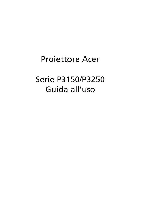 Mode d'emploi ACER P3250