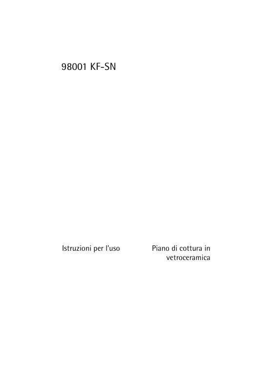 Mode d'emploi AEG-ELECTROLUX 98001KF-SN