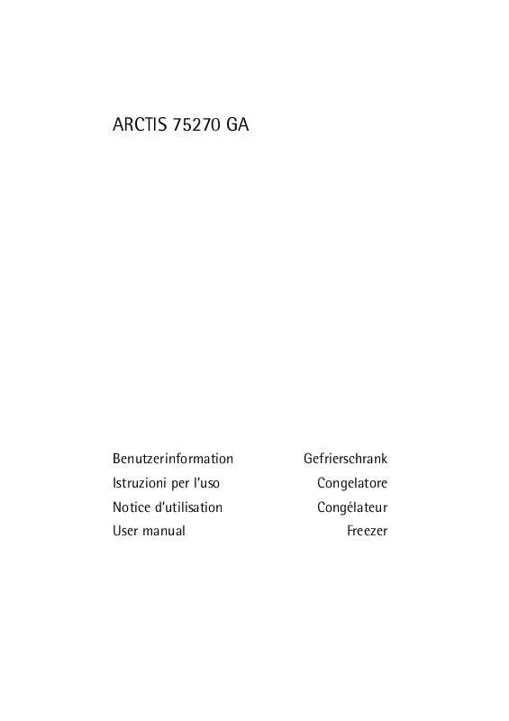 Mode d'emploi AEG-ELECTROLUX A75270GA