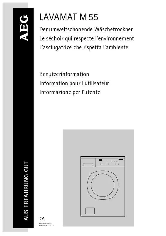 Mode d'emploi AEG-ELECTROLUX LAVM55REWECC