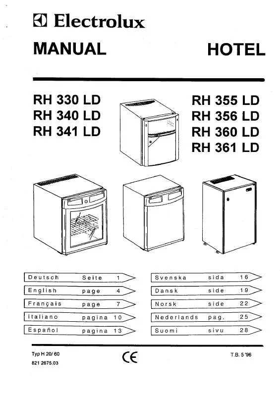 Mode d'emploi AEG-ELECTROLUX RH237LD