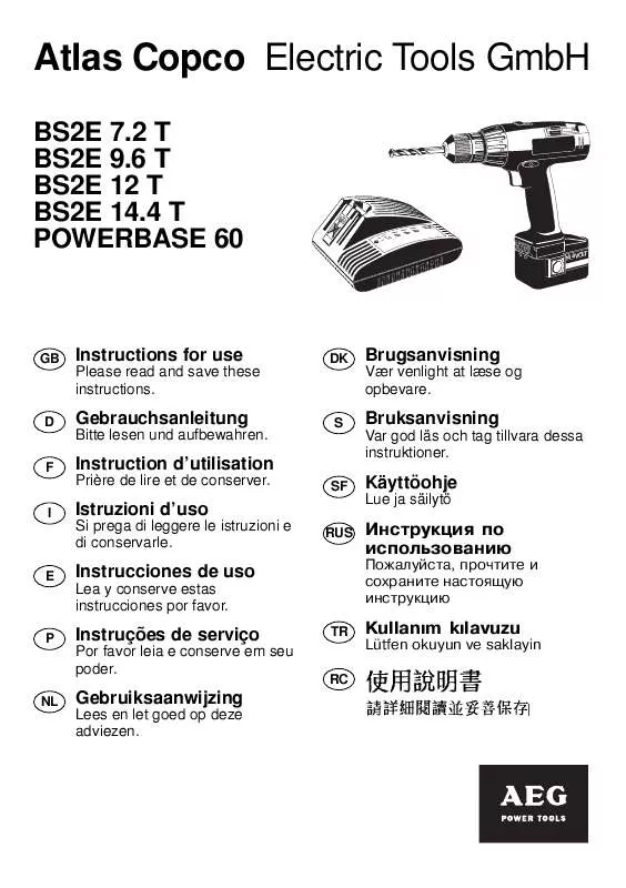 Mode d'emploi AEG BS2E 7.2 T