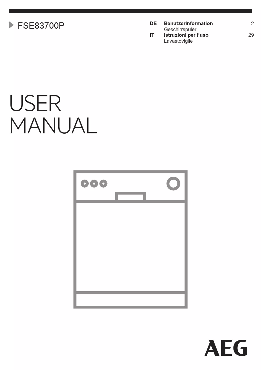 Mode d'emploi AEG FSE83700P