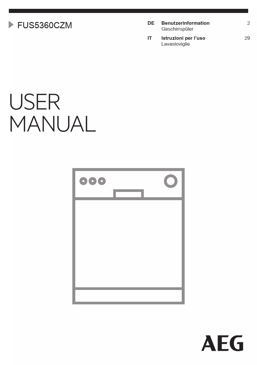 Mode d'emploi AEG FUS5360CZM