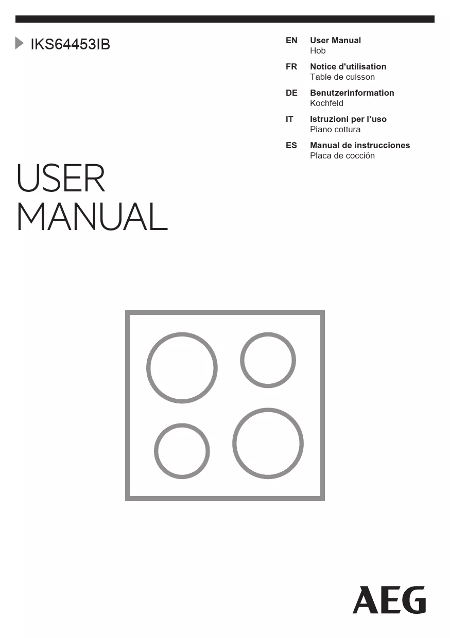 Mode d'emploi AEG IKS64453IB