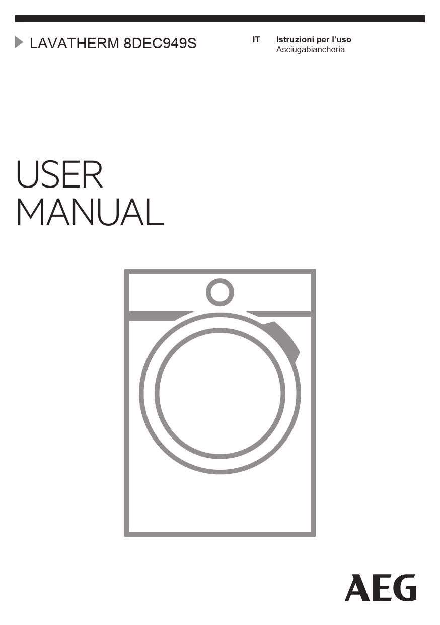 Mode d'emploi AEG T8 DEC 949 S