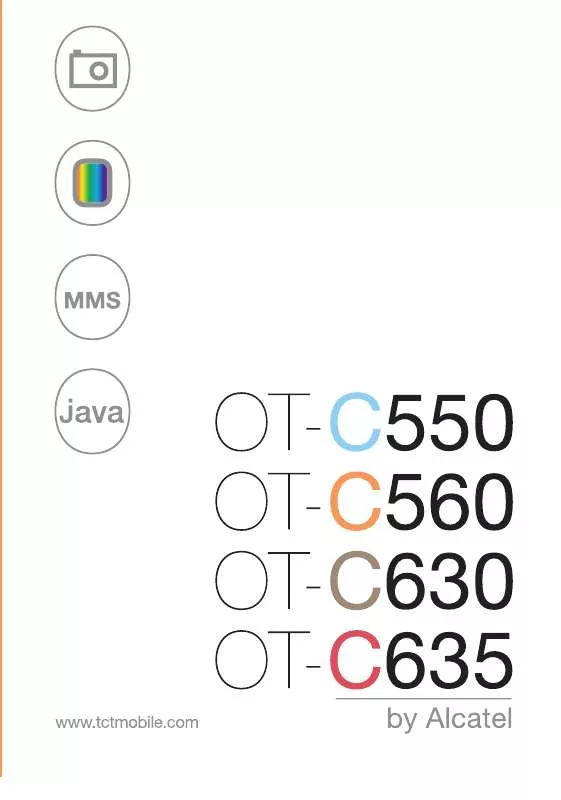Mode d'emploi ALCATEL OT-C550
