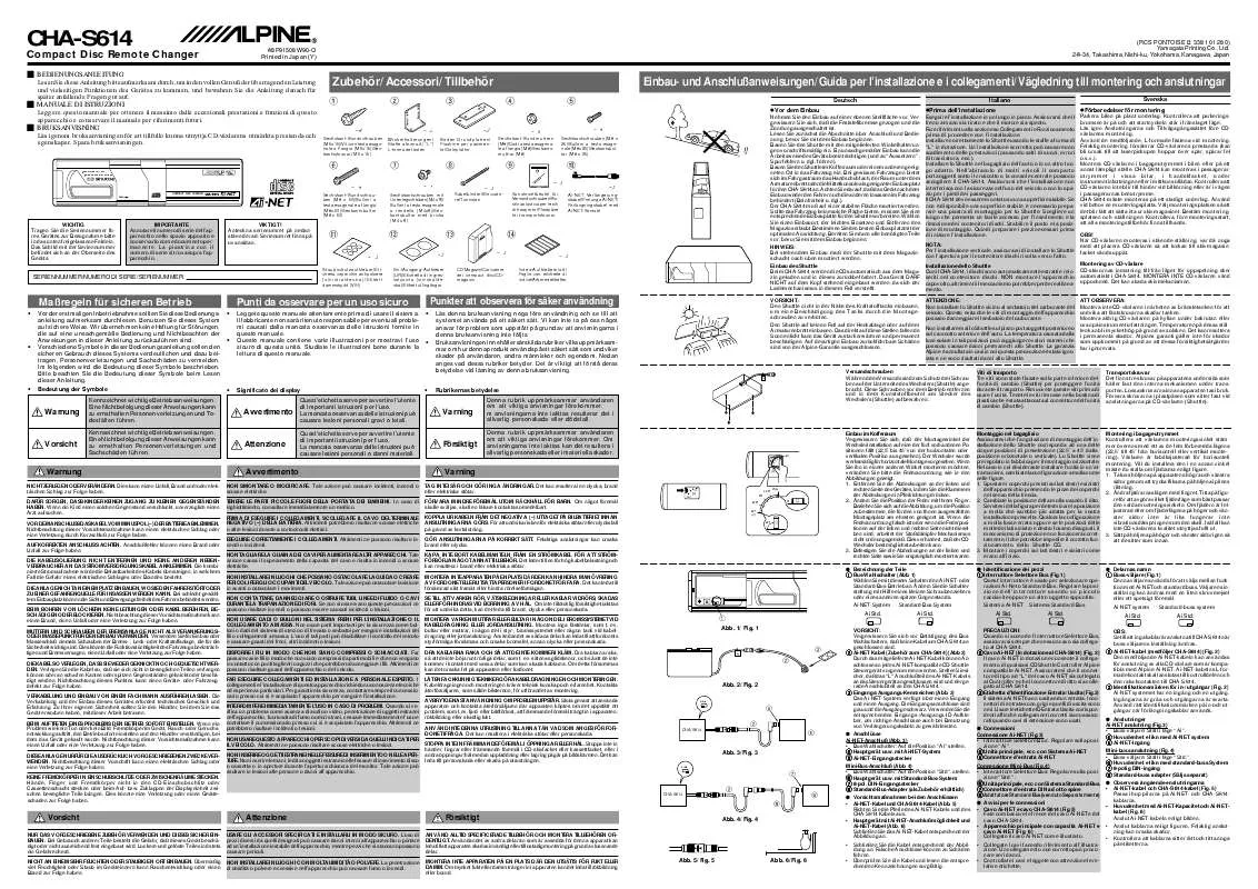 Mode d'emploi ALPINE CHA-S614