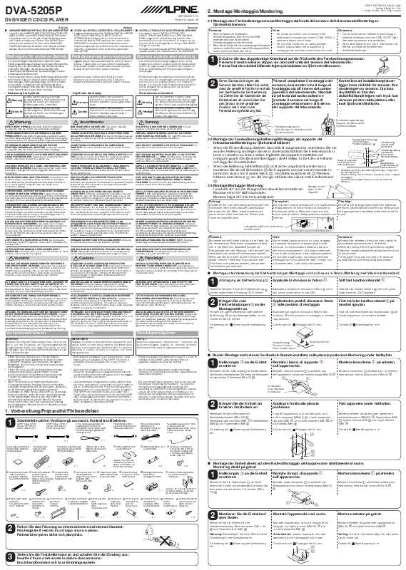 Mode d'emploi ALPINE DVA-5205P