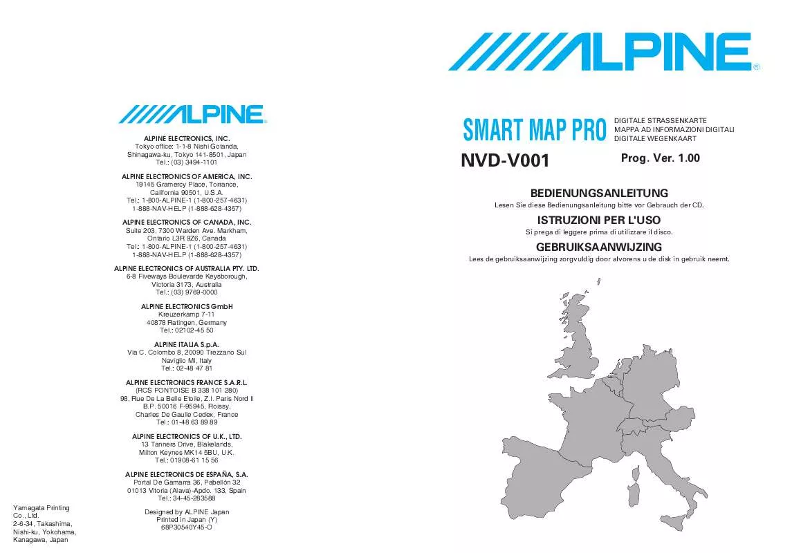 Mode d'emploi ALPINE NVD-V001-SPACE-SOFTWARE