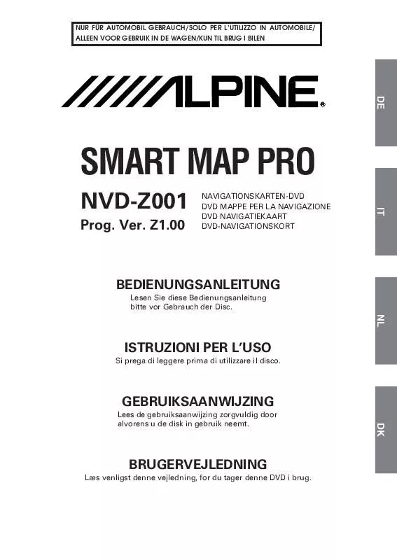 Mode d'emploi ALPINE NVD-Z001