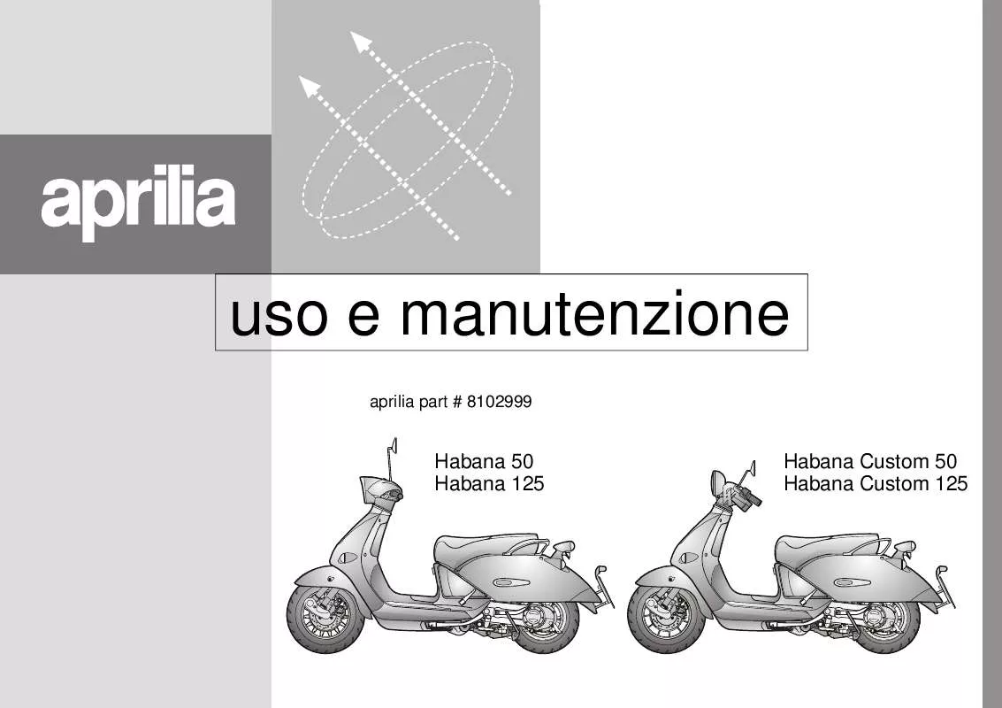 Mode d'emploi APRILIA HABANA CUSTOM 125