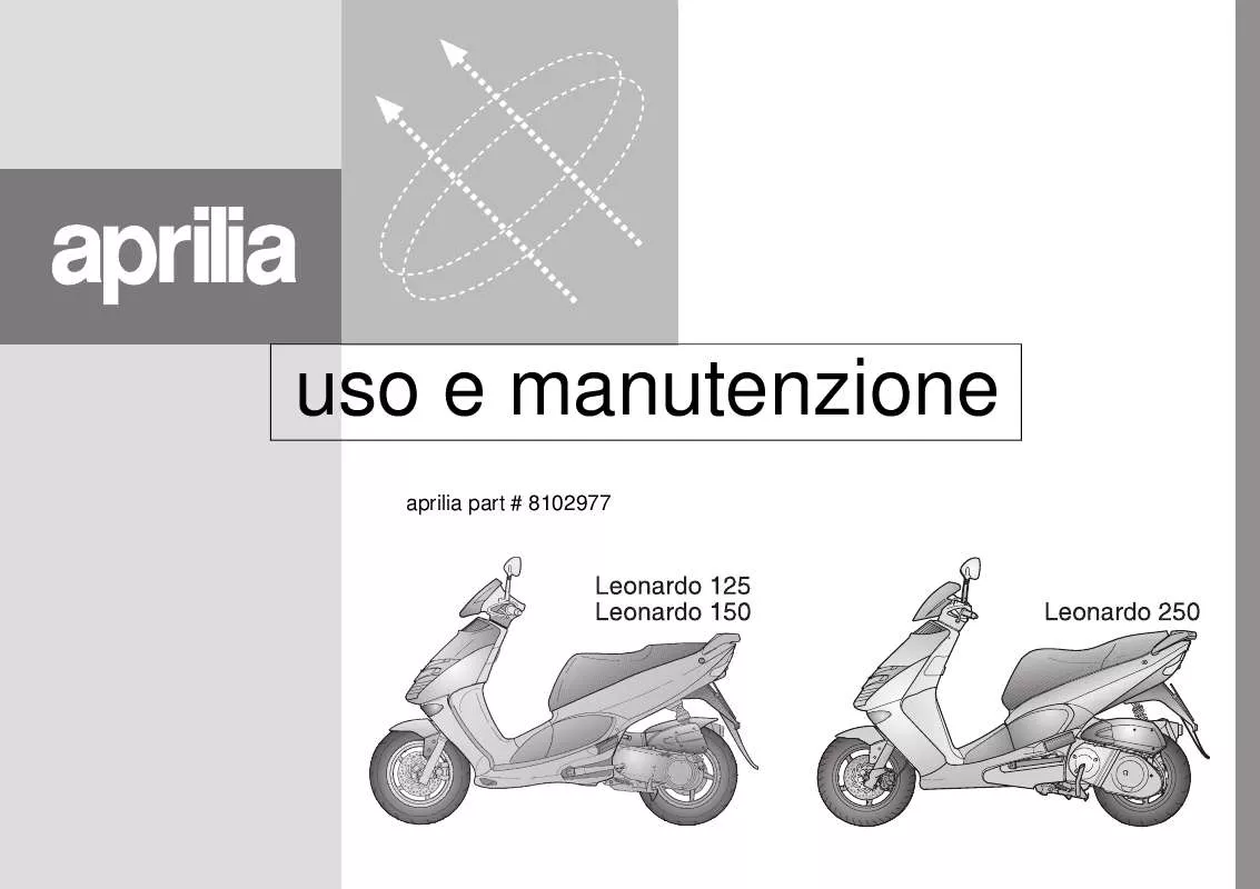 Mode d'emploi APRILIA LEONARDO 250