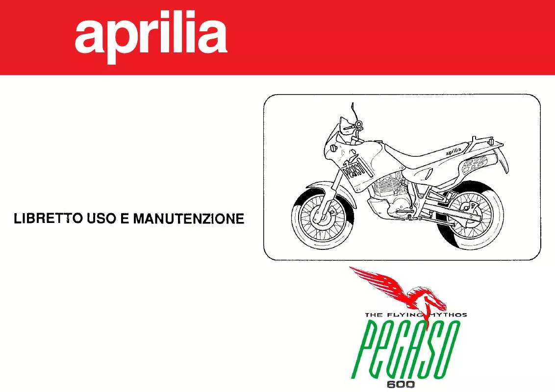 Mode d'emploi APRILIA PEGASO 600