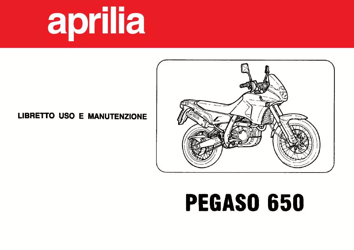 Mode d'emploi APRILIA PEGASO 650