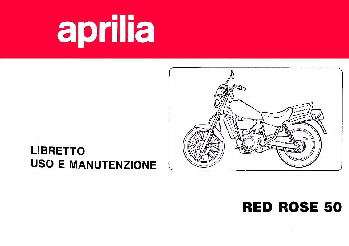 Mode d'emploi APRILIA RED ROSE 50