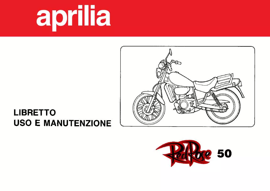 Mode d'emploi APRILIA RED ROSE