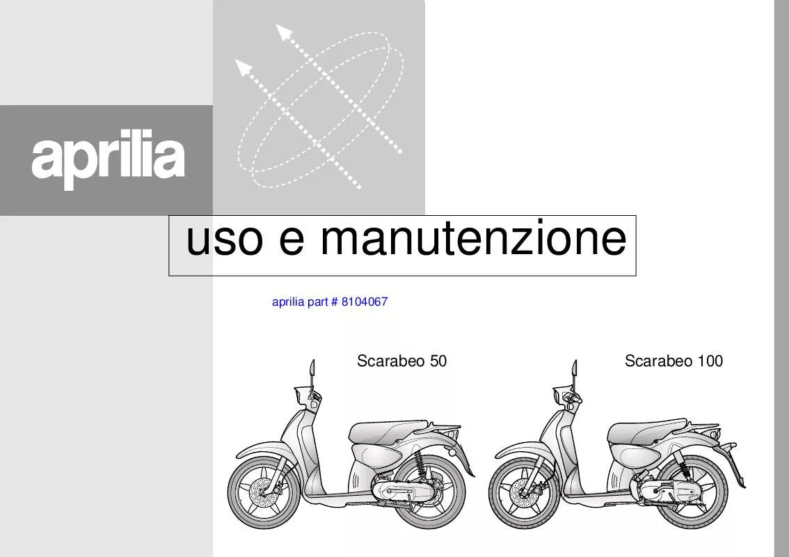 Mode d'emploi APRILIA SCARABEO 100