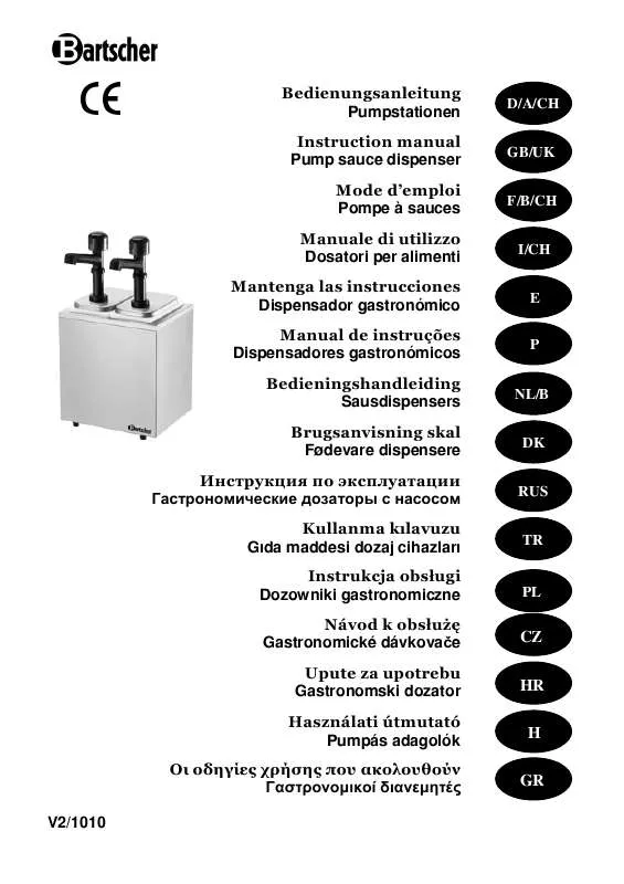 Mode d'emploi BARTSCHER 100.330