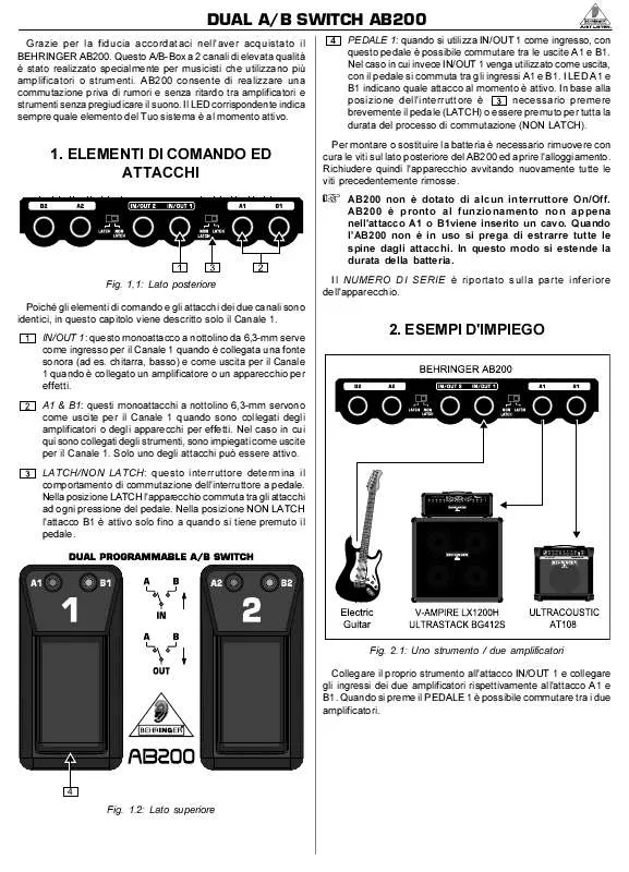 Mode d'emploi BEHRINGER AB200