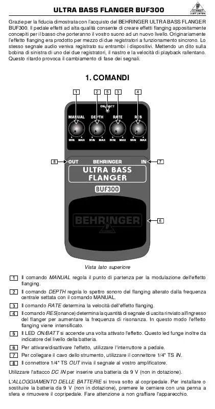 Mode d'emploi BEHRINGER BUF300