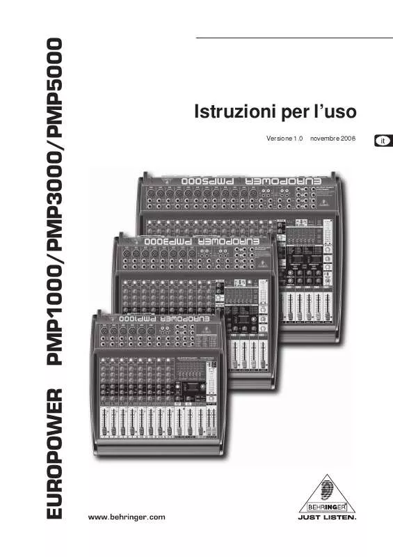 Mode d'emploi BEHRINGER PMP1000