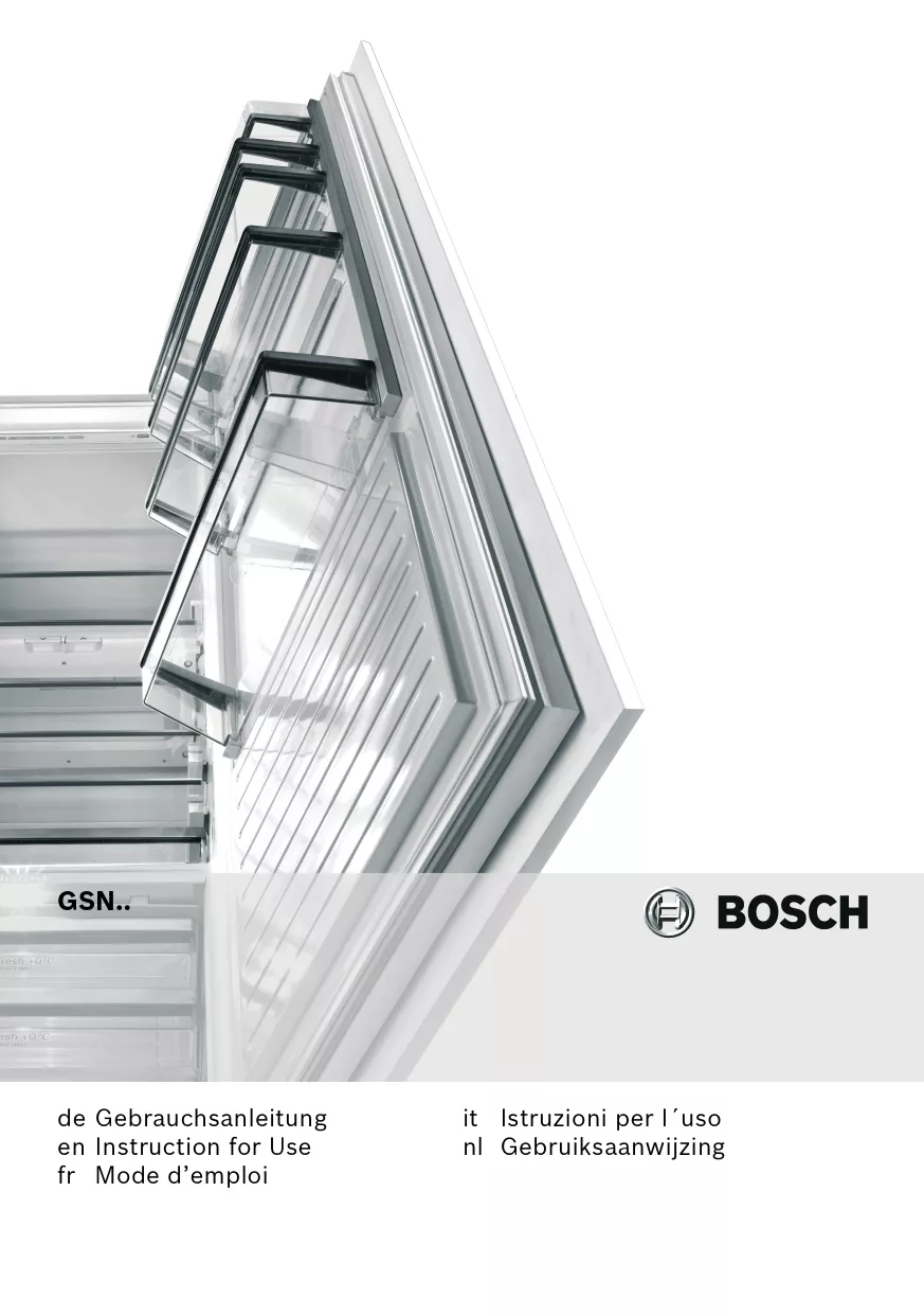 Mode d'emploi BOSCH GSN32V42