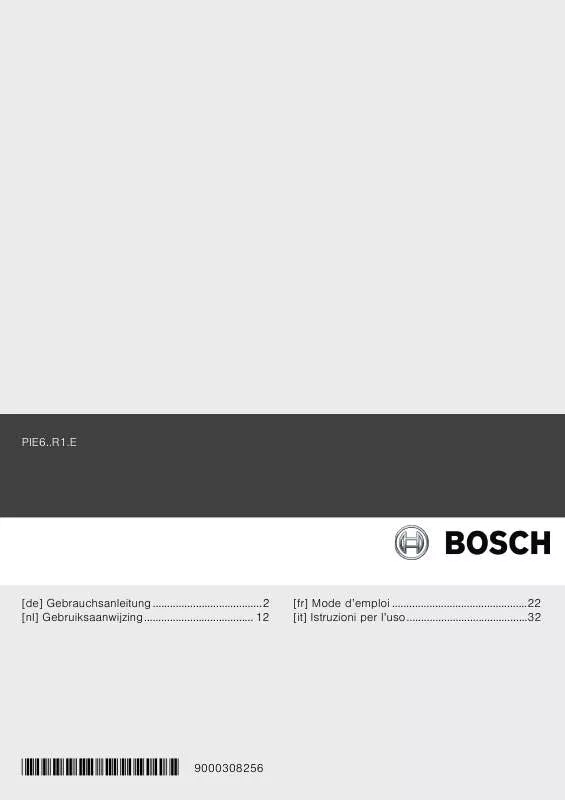 Mode d'emploi BOSCH PIE 645R14E/01