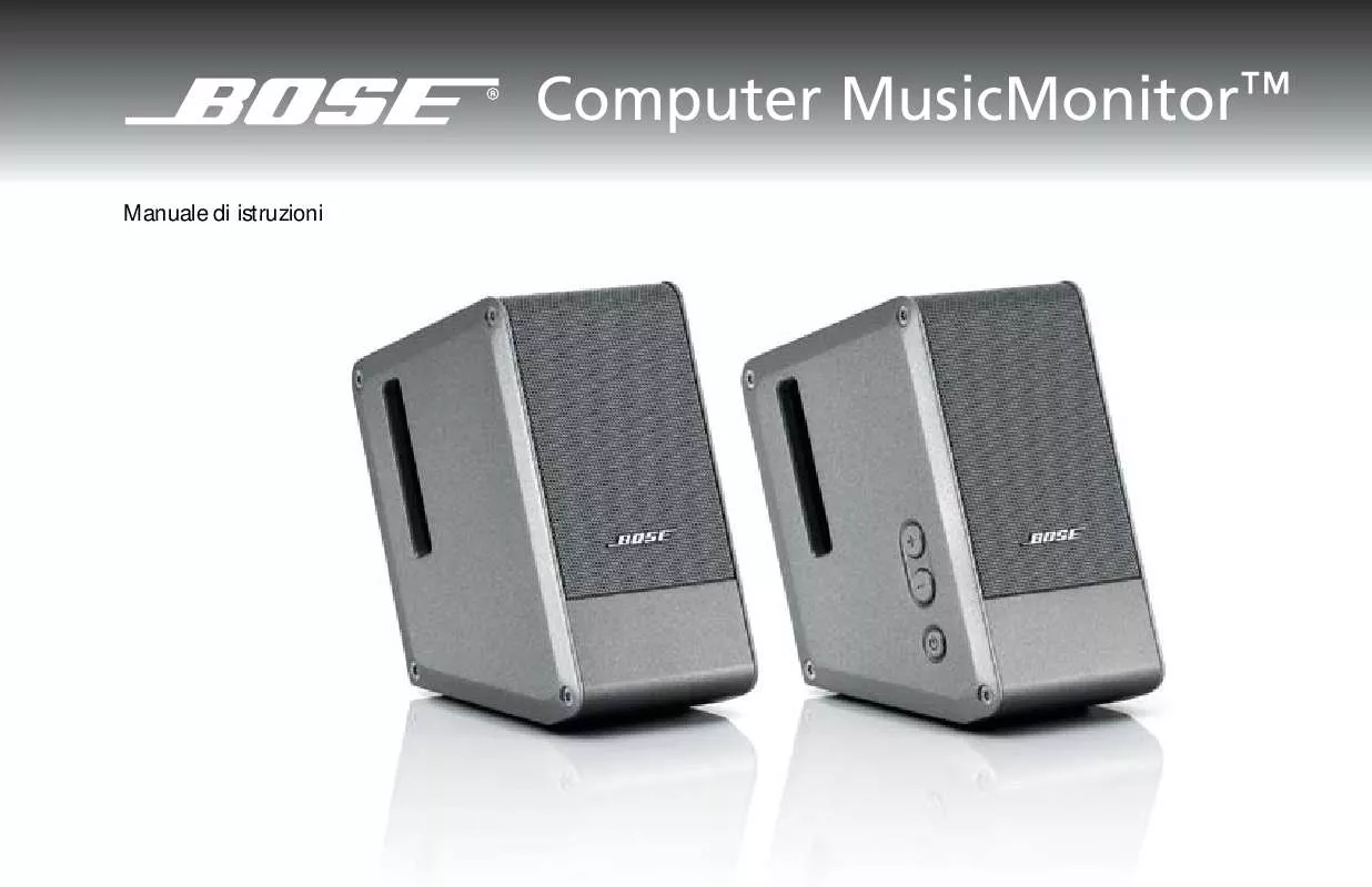 Mode d'emploi BOSE COMPUTER MUSICMONITORTRADE