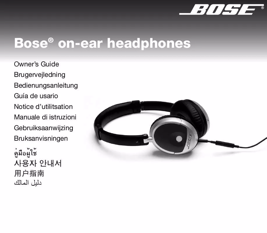 Mode d'emploi BOSE CUFFIE ON-EAR