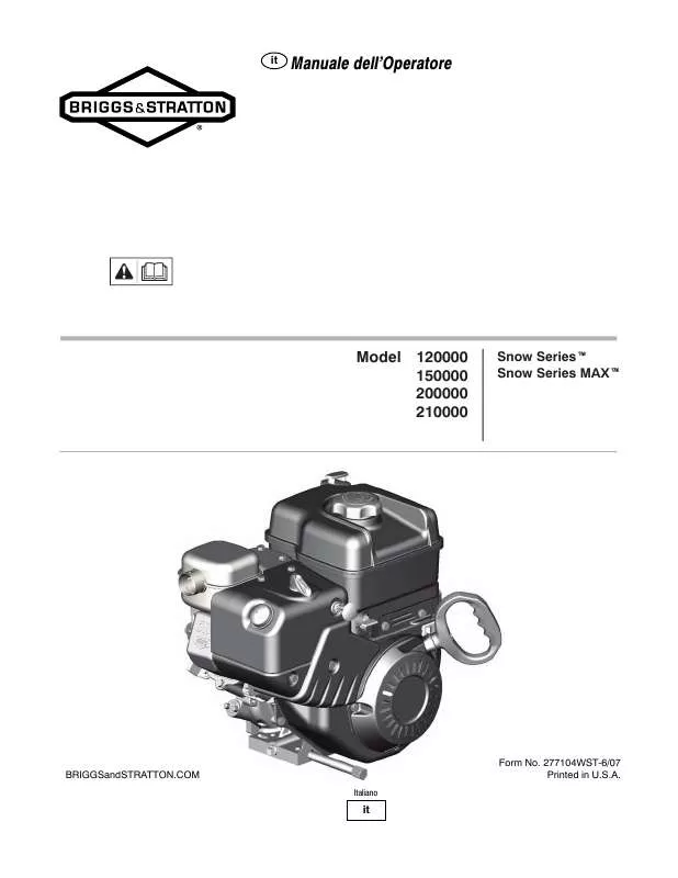 Mode d'emploi BRIGGS & STRATTON 150000