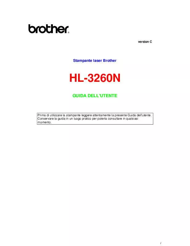 Mode d'emploi BROTHER HL-3260N