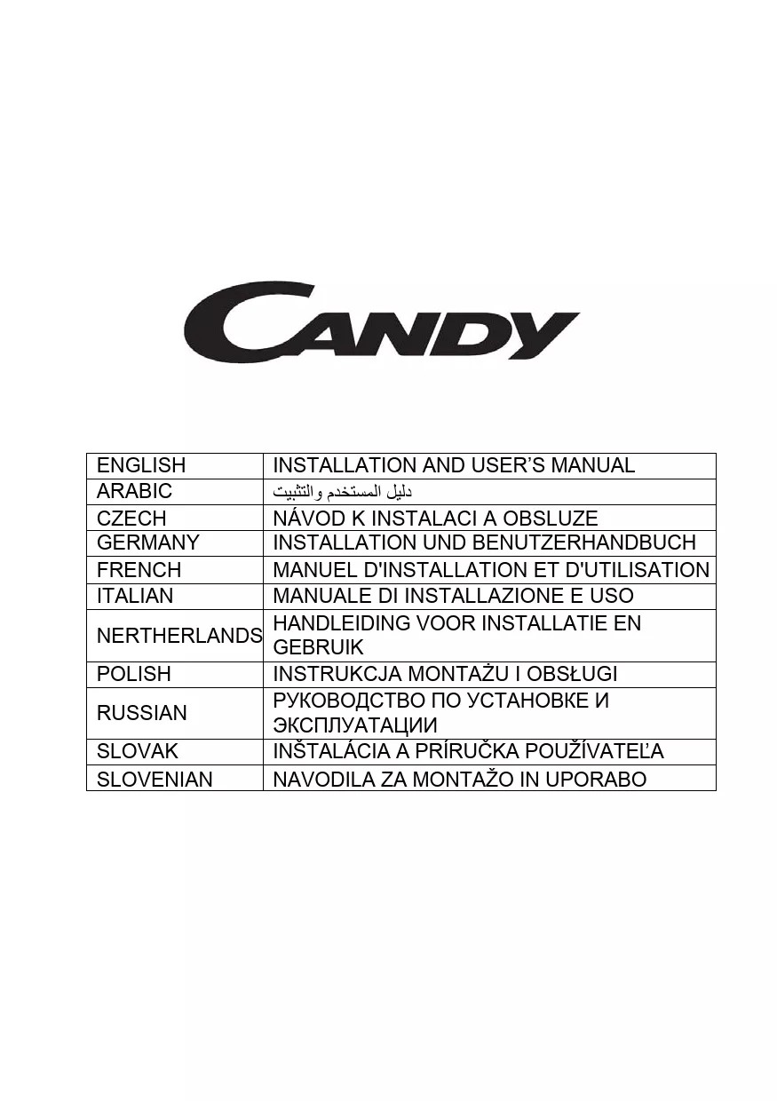 Mode d'emploi CANDY CBG6250/1X