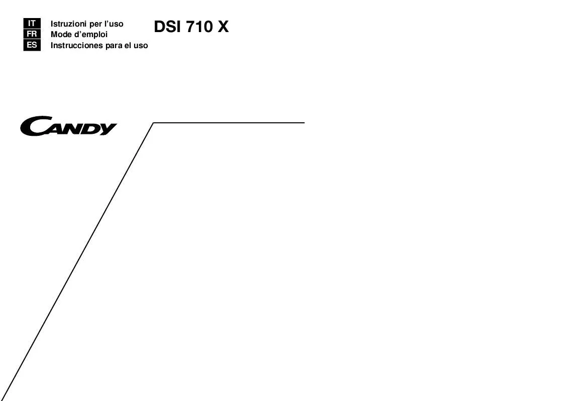 Mode d'emploi CANDY DSI 710 X