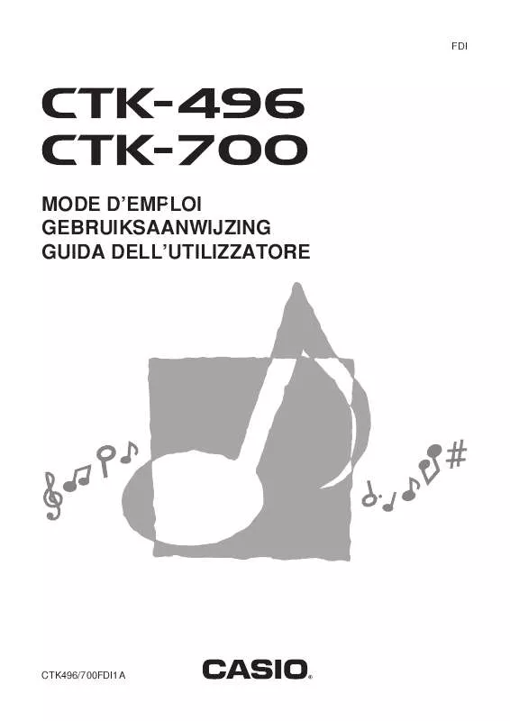 Mode d'emploi CASIO CTK-496