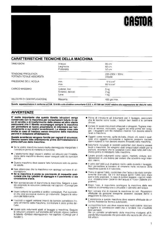 Mode d'emploi CASTOR CC450