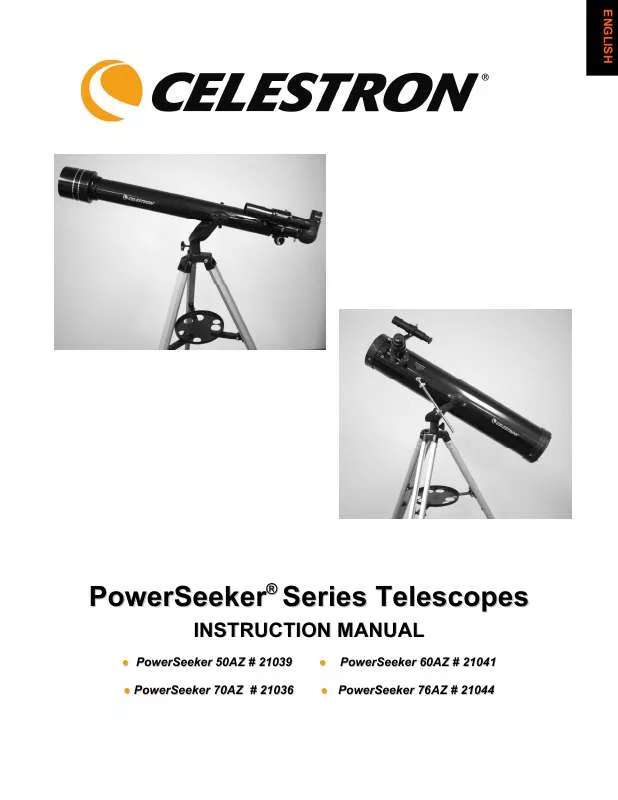 Mode d'emploi CELESTRON POWERSEEKER 76AZ