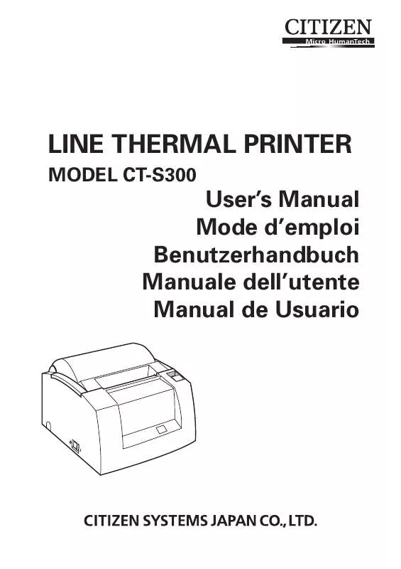 Mode d'emploi CITIZEN CT-S300