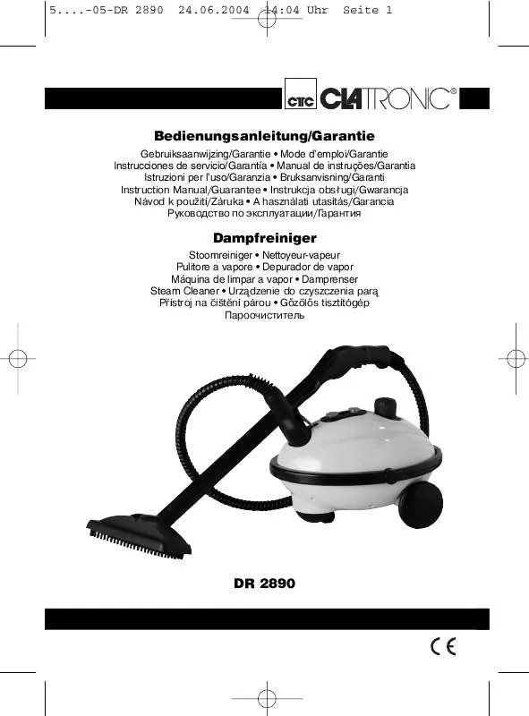 Mode d'emploi CLATRONIC DR 2890