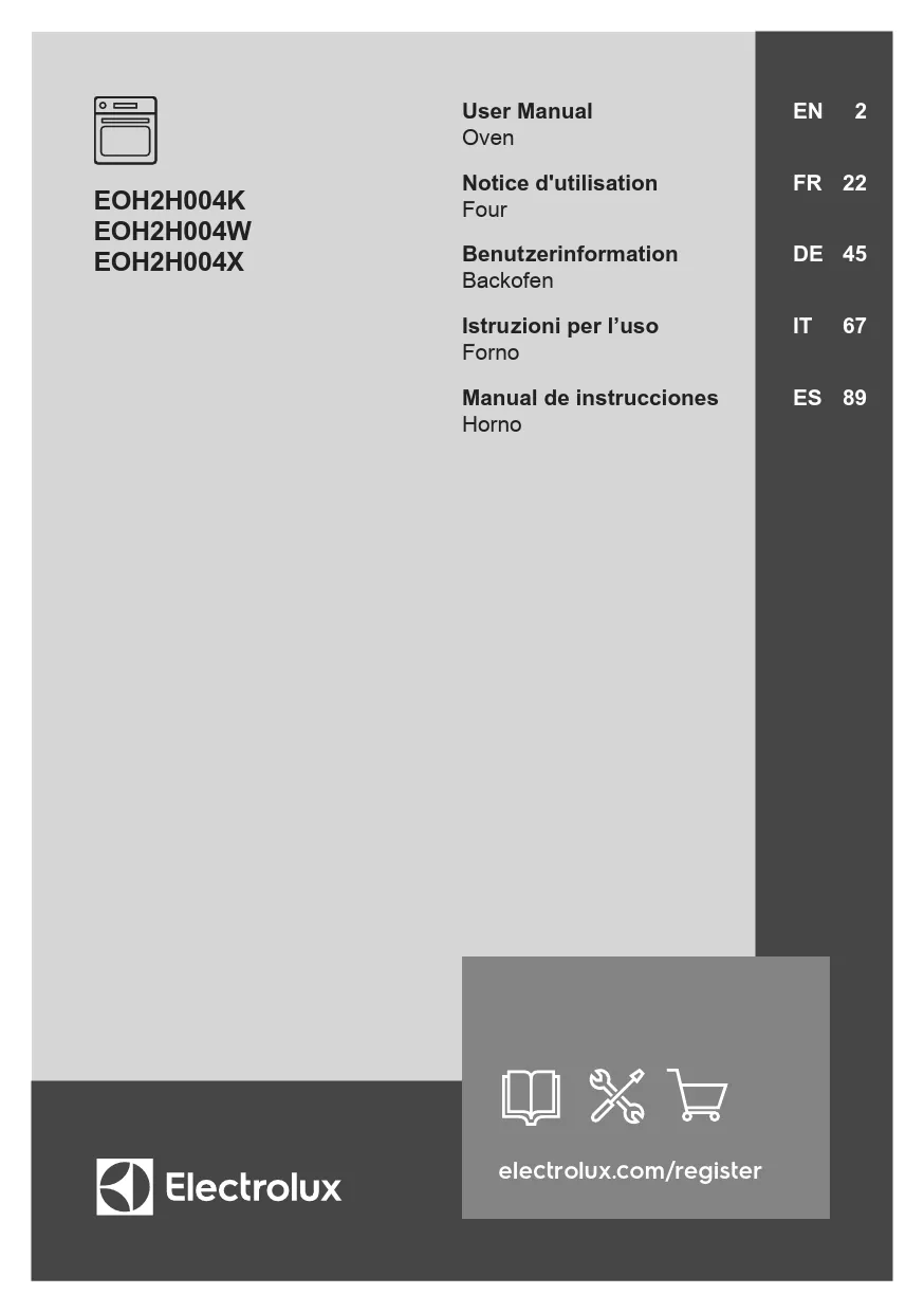 Mode d'emploi ELECTROLUX EOH2H004K