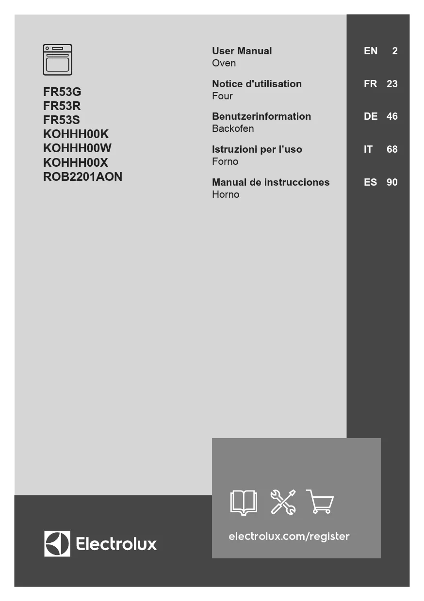 Mode d'emploi ELECTROLUX KOHHH00W