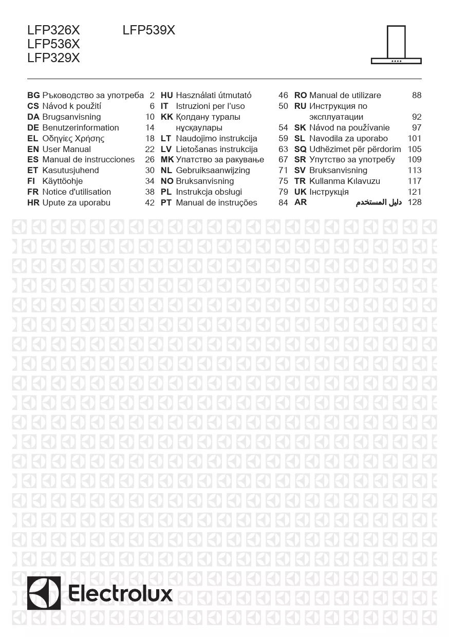 Mode d'emploi ELECTROLUX LFP539X