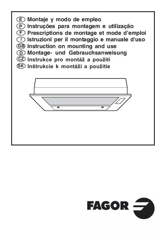 Mode d'emploi FAGOR AF2-627IX