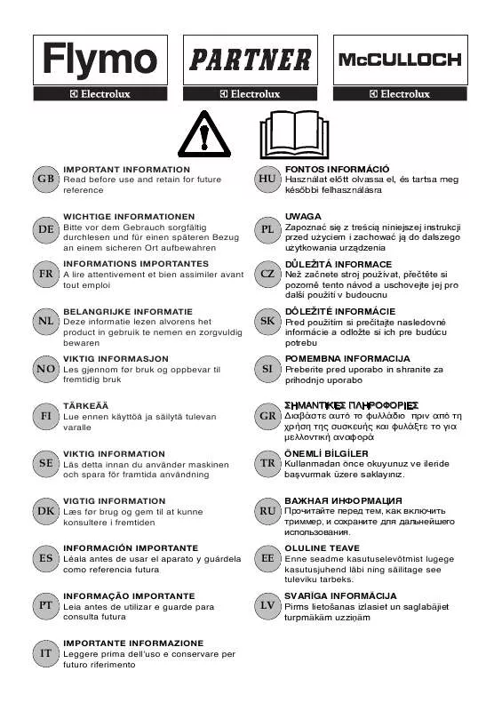 Mode d'emploi FLYMO HT45