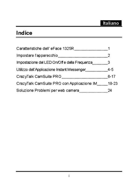 Mode d'emploi GENIUS EFACE 1325R