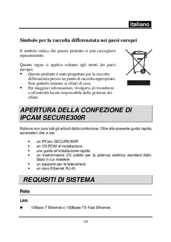 Mode d'emploi GENIUS IPCAM SECURE300R