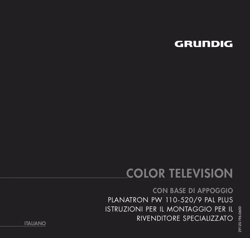 Mode d'emploi GRUNDIG PLANATRON TVS 2